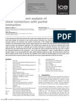 3D Finite-Element Analysis of Shear Connectors With Partial Interaction