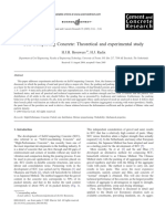 Self-Compacting Concrete: Theoretical and Experimental Study