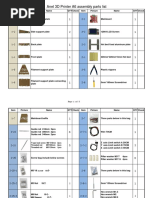 3D Printer A6 Assembly Parts List-2016-7-2 PDF