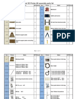 3D Printer A6 Assembly Parts List-2016-7-2 PDF