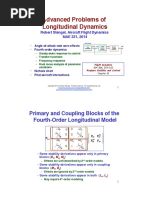 Advanced Problems of Longitudinal Dynamics: Primary and Coupling Blocks of The Fourth-Order Longitudinal Model"