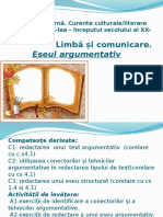 Limbă Și Comunicare.: Eseul Argumentativ