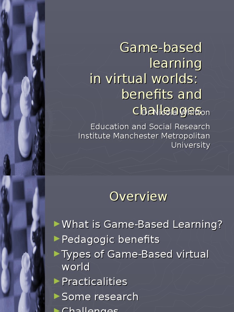 Game-Based Learning in Virtual Worlds | PDF | Social Science | Computers