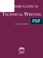 Kenneth G. Budinski Engineers Guide to Technical Writing 06218G