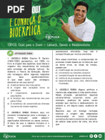 Apostila Dica Para o Enem Lamarck Darwin e Neodarwinismo