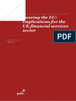 Leaving The EU Implications For The UK FS Sector