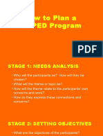 How To Plan A POPED Program