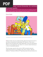 The Simpsons' Secret Formula: It's Written by Maths Geeks: Simon Singh