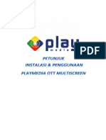 Petunjuk Playmedia OTT Multiscreen PDF