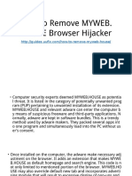 How to Remove MYWEB.housE Browser Hijacker