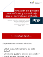 Taller Planificación enseñanza y aprendizaje