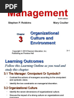 Management: Organizational Culture and Environment