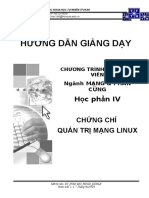 Hướng Dẫn Giảng Dạy: Học phần IV Chứng Chỉ Quản Trị Mạng Linux