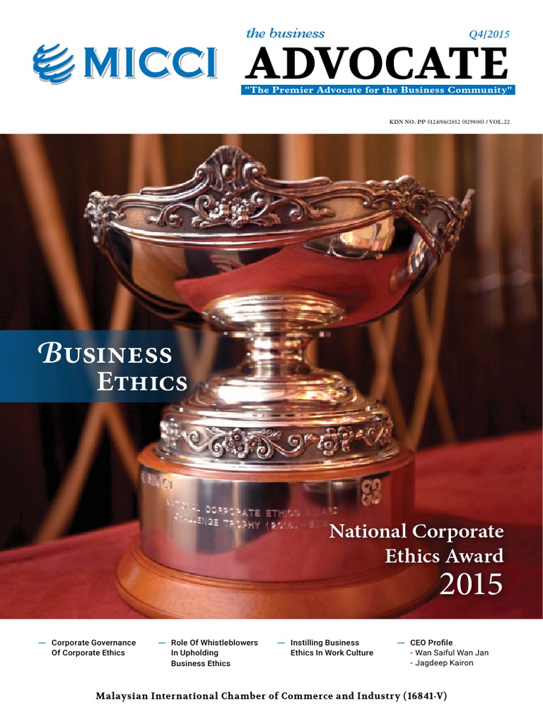 Business Ethics Journal 4th Quarter 2015 Whistleblower Millennials
