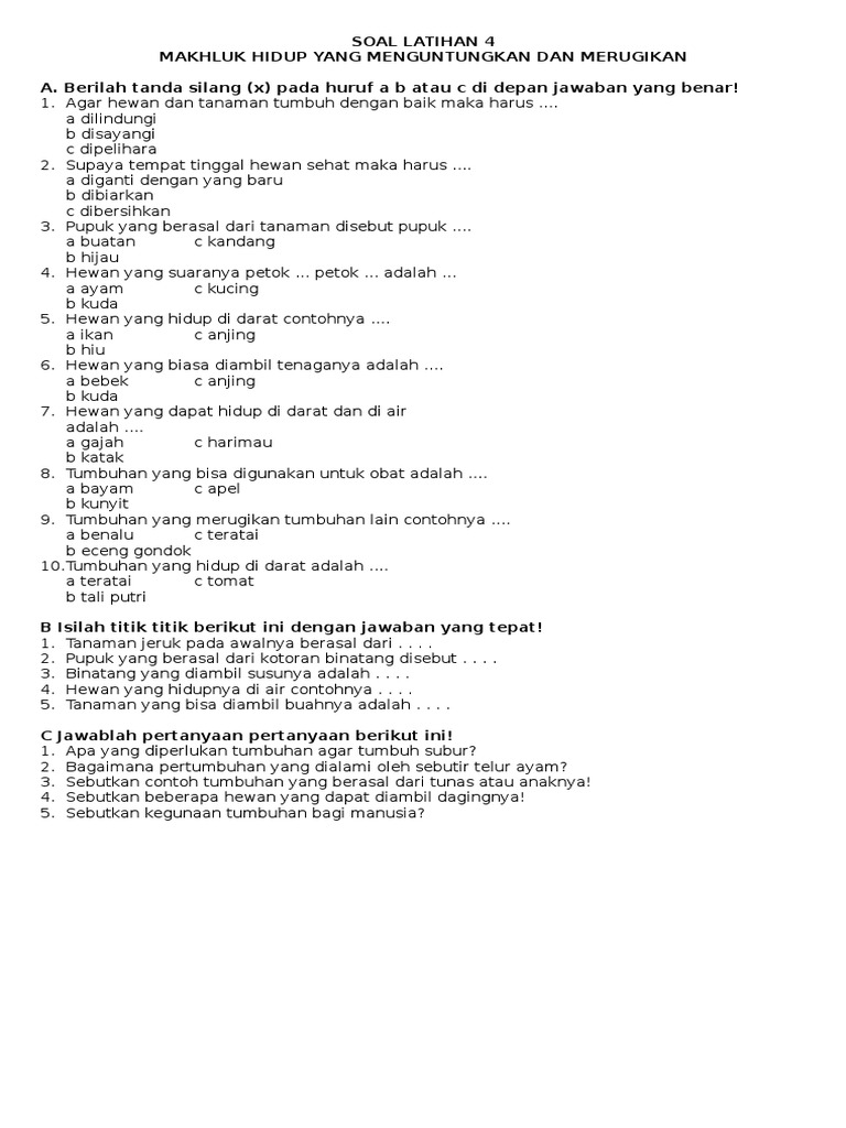 Soal essay keanekaragaman makhluk hidup 05 picture
