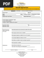 work site approval form 2016