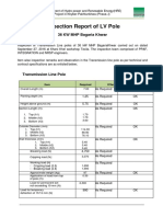 Poles Inspection Report Docx PDF