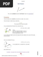 Dot Product