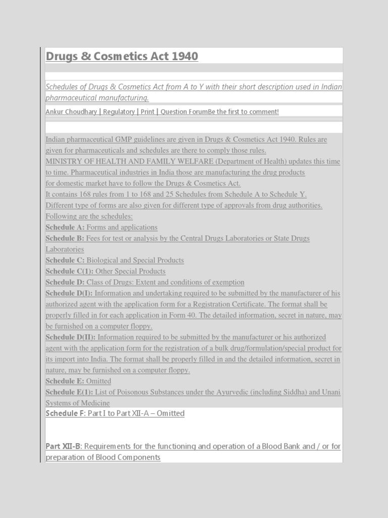 Drugs Pharmaceutical Guidelines | PDF