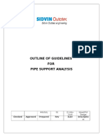 Guidelines For Pipe Support Analysis