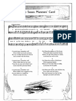 The Sussex Mummers Carol Piano Score