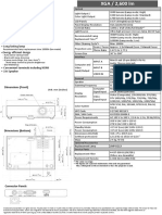 Sony VPL-DX122 Sheet