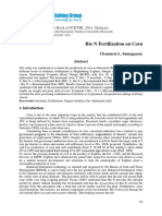 Bio N Fertilization On Corn PDF