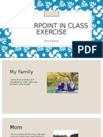Powerpoint in Class Exercise
