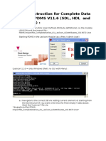 Working Instruction for Complete Data Import for PDMS V11.6