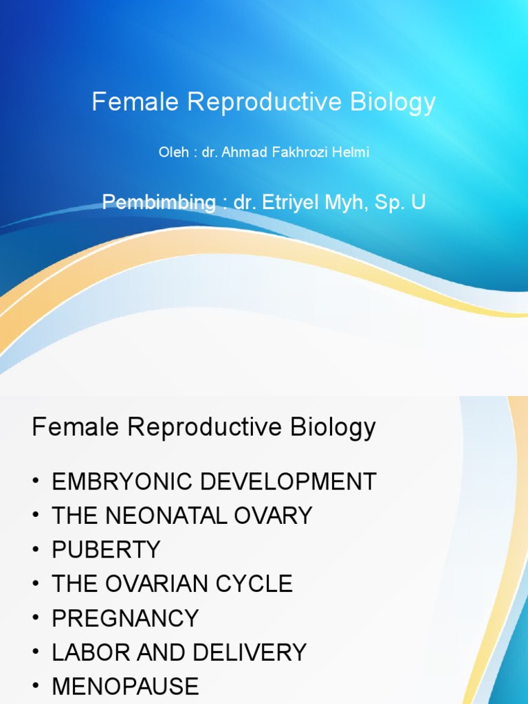 Female Reproductive Biology Guide | PDF | Luteinizing Hormone ...