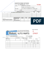 Airconditioner & Spare Parts Receipt