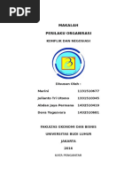 Makalah Perilaku Organisasi - Konflik Dan Negosiasi