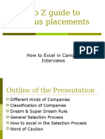 Atozguideto Campus Placements: How To Excel in Campus Interviews