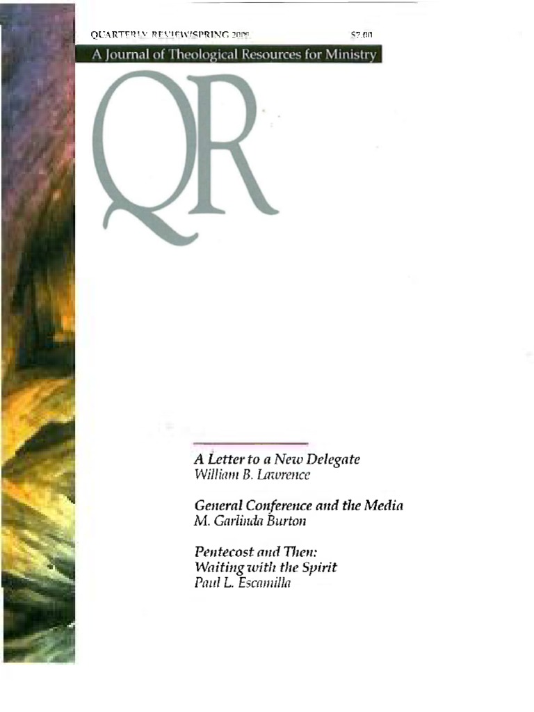 Spring 2000 Quarterly Review - Theological Resources For Ministry | PDF ...