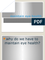 Maintain Eye Health Sabandi