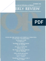 Summer 1985 Quarterly Review - Theological Resources For Ministry