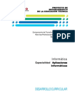 Aplicaciones Informáticas Desarrollo Curricular PDF