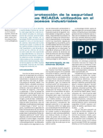 Mejora de la protección de la seguridad de los sistemas SCADA utilizados en el control de procesos industriales