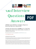 Gulf Interview Questions and Answers