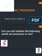 Personal Pronouns PPT
