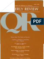 Fall 1983 Quarterly Review - Theological Resources for Ministry