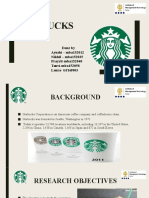Starbucks Consumer Behavior Report by Ayushi, Nikhil, Prayrit & Tanvi
