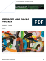 Liderando Uma Equipe Herdada - Harvard Business Review Brasil
