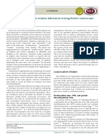 Position Statement on Routine Laboratory Testing Before Endoscopic Procedures