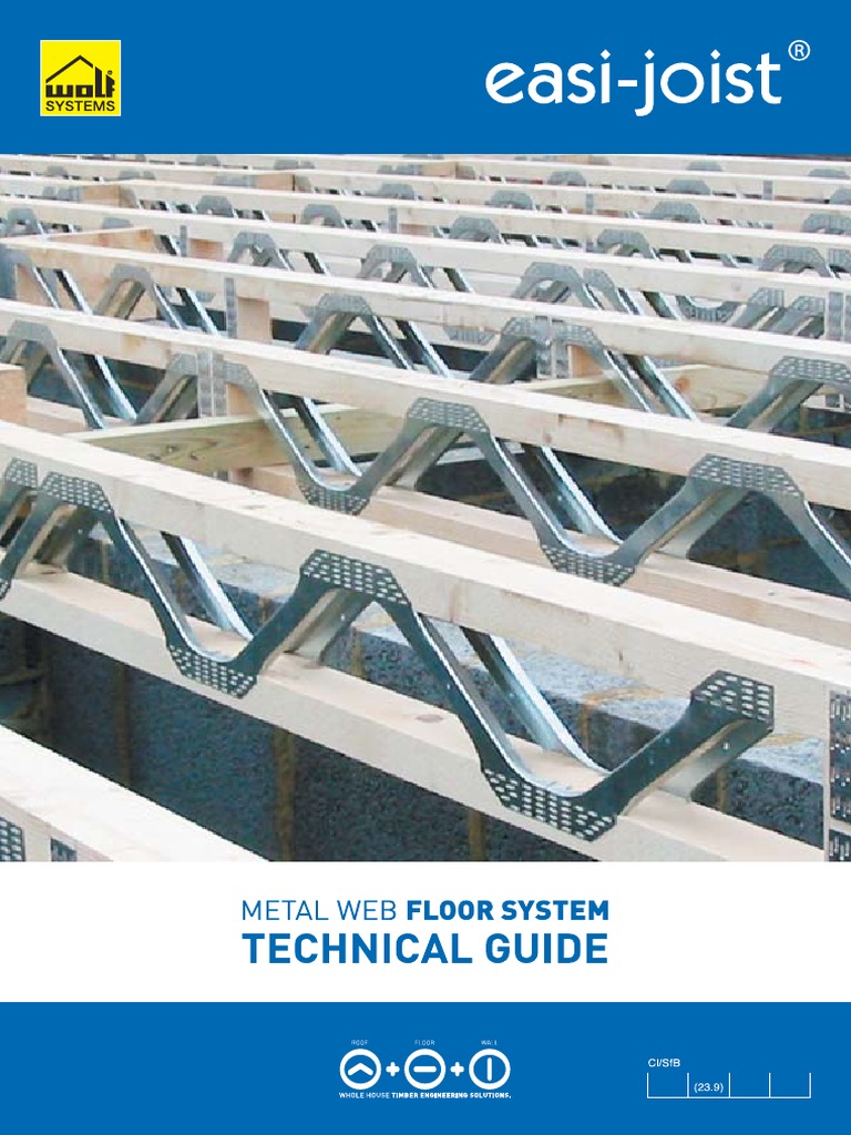 Easi Joist Technical Manual.pdf Drywall Lumber