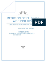 MEDICION RPM FLUJO AIRE