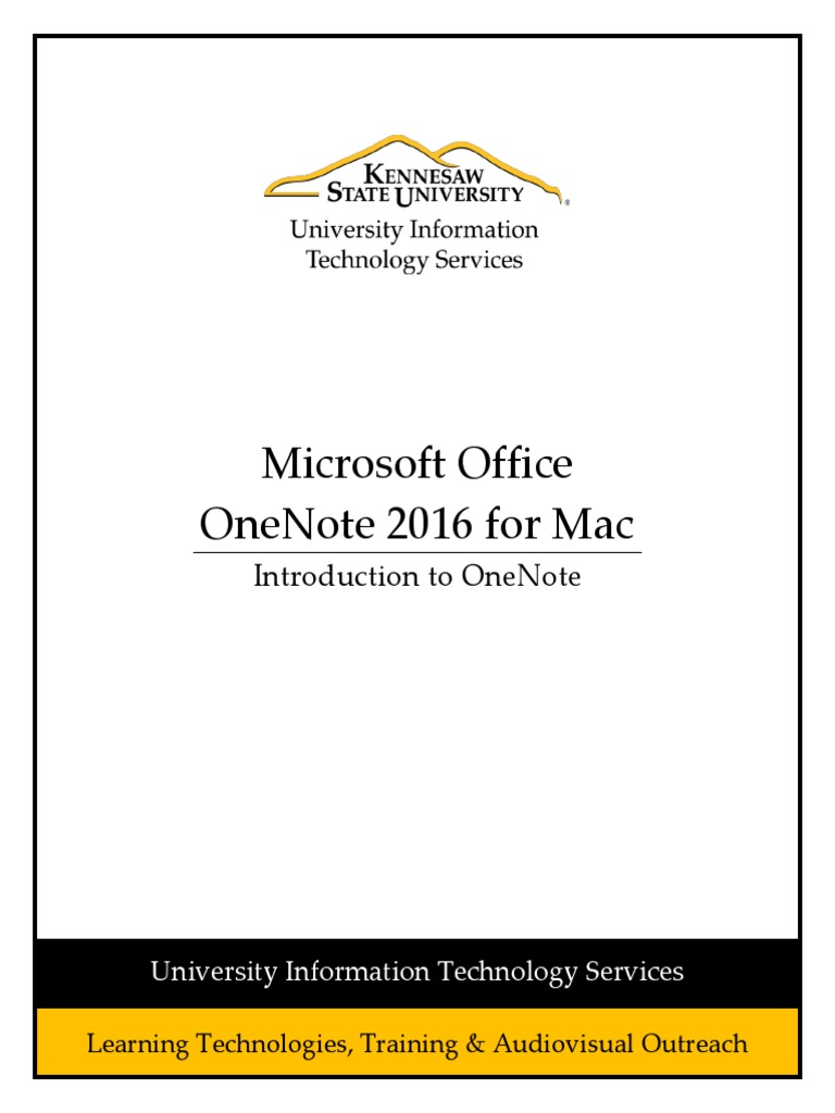Onenote 2016 Mac Introduction To Onenote Aysbb8176 | PDF