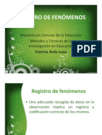 Registro de Fenómenos