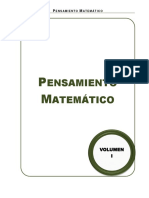 Guía de Trabajo Pensamiento Matemático