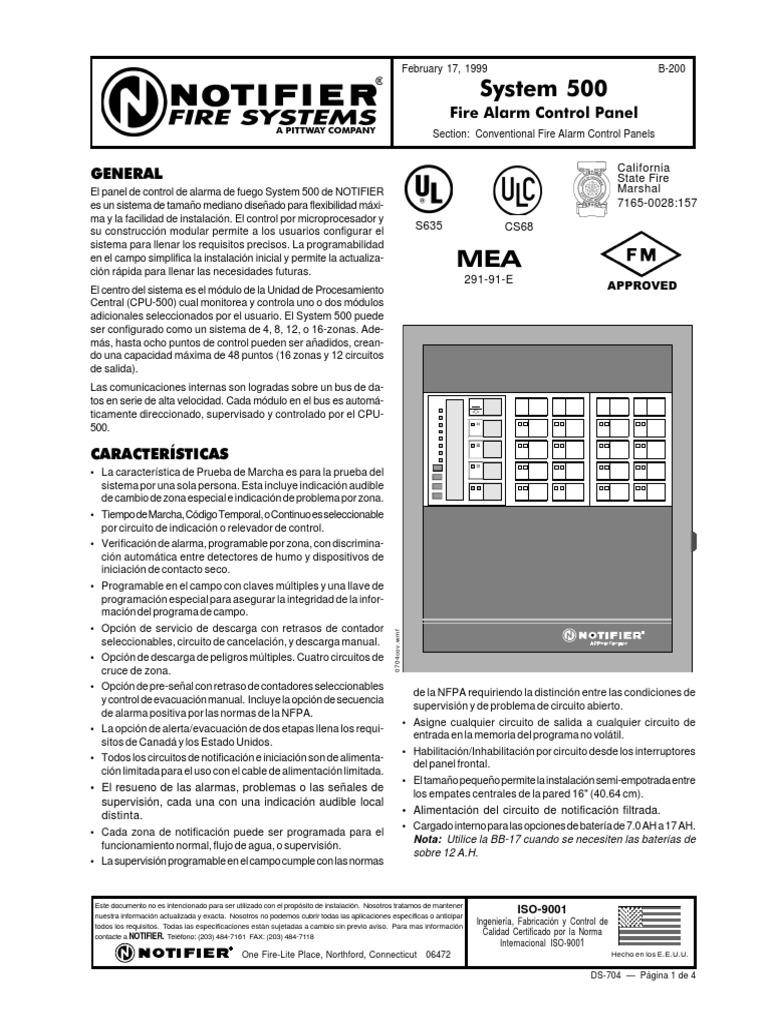 Notifier 500 Fire Alarm Manual – SIHKOU